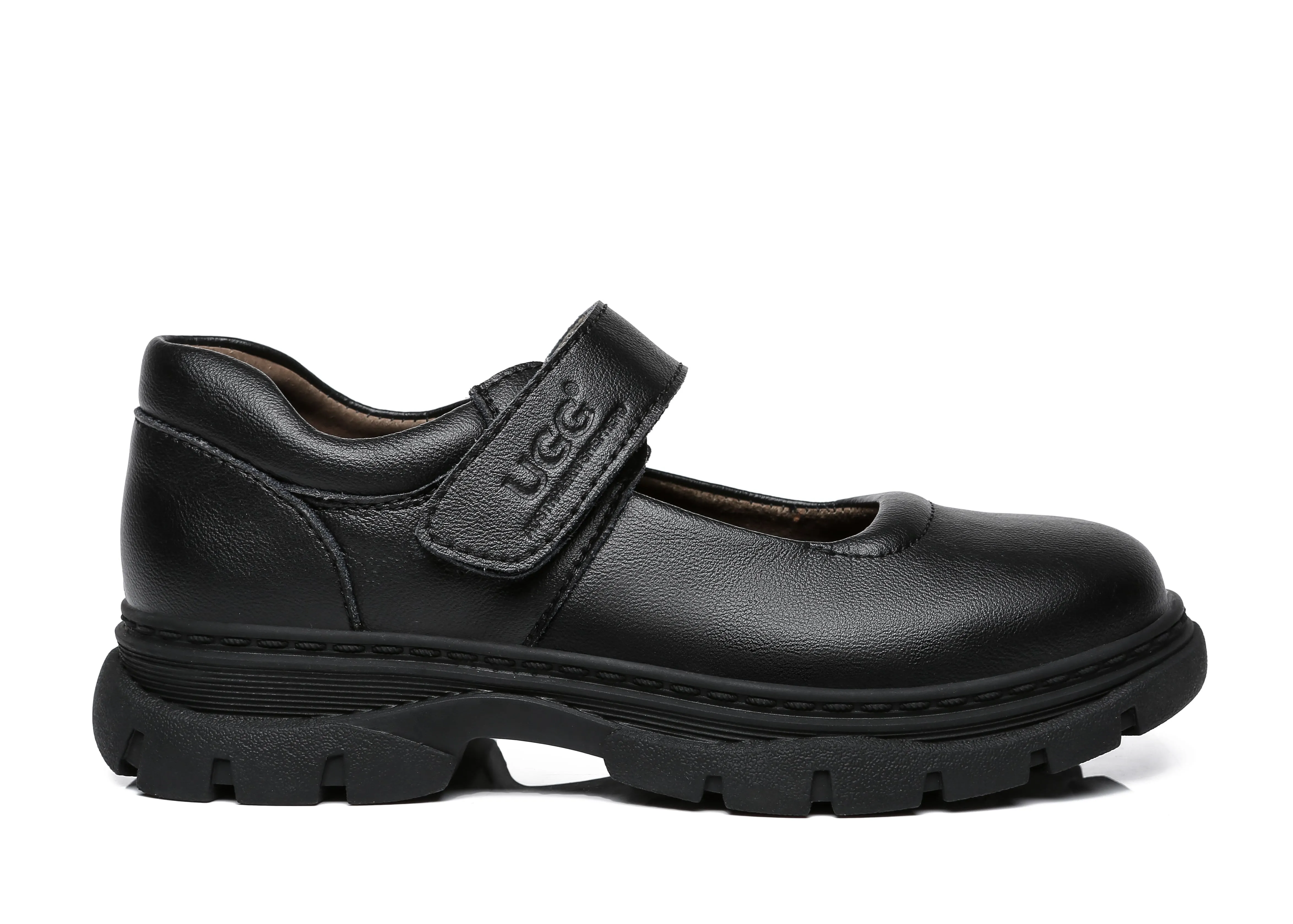 Australian Shepherd® Kids Leather School Shoes Chris with Removable Insole