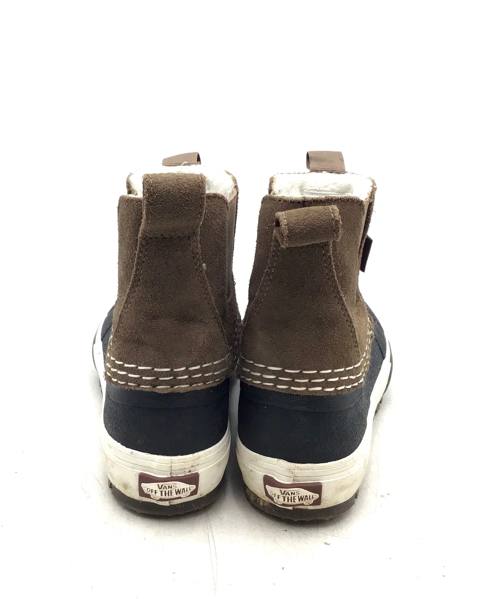 Vans Women's Black Brown Snow Boots - Size 8